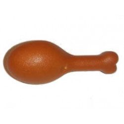 Turkey Drumstick, 23mm with Round Opening on Back : {тъмно оранжев}