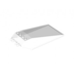 Windscreen 12 x 6 x 2 with Locking Dual 2 Fingers Hinge: {прозрачен}