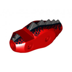 Dragon Torso (Castle) with Black Dorsal Scales Pattern (70403): {ярко червен}