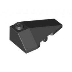 Дясна покривна плочка 2X4 с ъгъл : {черен}