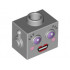 Minifigure, Head Modified Robot Female Pattern: {умерено каменно сив}