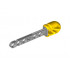 Projectile Arrow, Liftarm Shaft with Hollow Yellow Rubber End: {умерено каменно сив}