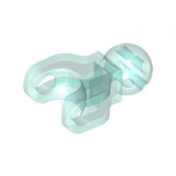 Hero Factory Arm / Leg with Ball Joint and Ball Socket, Short: {прозрачно светло син}