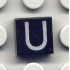 Плоска плочка 1X1 No. 83 : {черен}