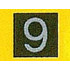 Плоска плочка 1X1 No. 97 : {черен}