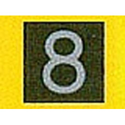 Плоска плочка 1X1 No. 96 : {черен}
