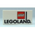 Tile 2 x 4 with LEGOLAND Logo Pattern: {бял}