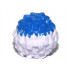 Minifigure, Utensil Cheerleader Pom Pom with Blue Top Pattern : {бял}