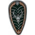 Minifigure, Shield Ovoid with Stag Head Pattern : {умерено каменно сив}