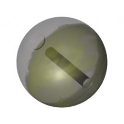 Ball, Bionicle Zamor Sphere with Marbled Medium Lime Pattern (Palantír, Palantir): {черен}