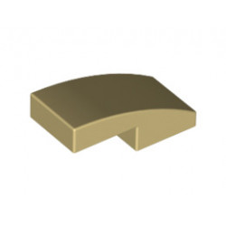 Плочка с дъга 1X2X2/3: {тухлено жълт}