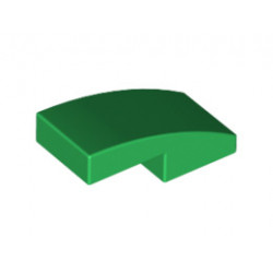 Плочка с дъга 1X2X2/3: {тъмно зелен}