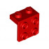 Ъглова плочка 1X2 / 2X2 : {ярко червен}