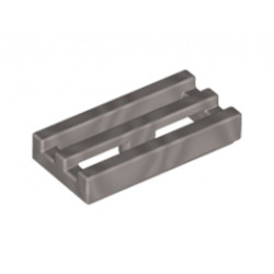 Решетка 1X2 No. 1000 : {металическо сребрист}