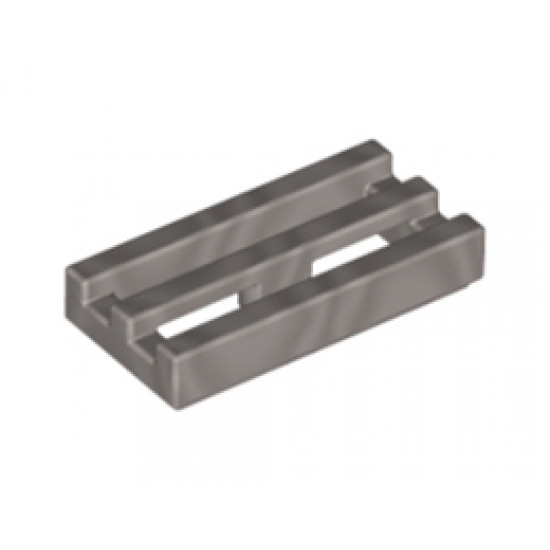 Решетка 1X2 No. 1000 : {металическо сребрист}