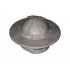 Minifigure, Headgear Helmet Castle with Chin Guard and Broad Brim : {металическо сребрист}