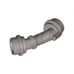Minifigure, Weapon Lightsaber Hilt Angled: {металическо сребрист}