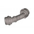 Minifigure, Weapon Lightsaber Hilt Angled: {металическо сребрист}