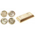 Minifigure, Utensil Coins and Ingot / Bar, 5 in Bag (Multipack) : {хромирано златист}