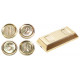 Minifigure, Utensil Coins and Ingot / Bar, 5 in Bag (Multipack) : {хромирано златист}