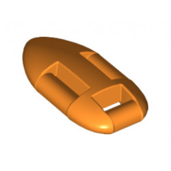 Minifigure, Utensil Lifeguard Float: {ярко оранжев}