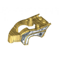 Flywheel Fairing Bird Raptor Shape with White Scaled Armor Pattern (70139): {топло златист}