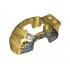 Flywheel Fairing Gorilla Shape with Silver Scaled Armor Pattern (70136): {топло златист}