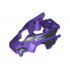 Flywheel Fairing Wolf Shape with Silver Scaled Armor, Chains and Fangs Pattern (70137): {светло виолетов}