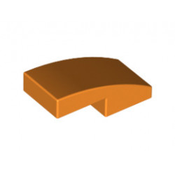 Плочка с дъга 1X2X2/3: {ярко оранжев}