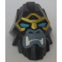 Large Figure Head Modified Chima Gorilla with Blue Eyes with Gold Outline Pattern : {черен}