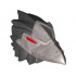 Large Figure Head Modified Chima Raven with Red Eyes Pattern : {черен}