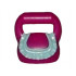 Friends Accessories Bag Round with Light Aqua Ruffle Pattern: {ярко червеникаво-виолетов}