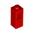 Brick, Modified 1 x 1 x 2 with Square Hole: {ярко червен}