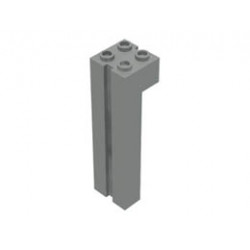 Brick, Modified 2 x 2 x 6 with Groove: {сив}
