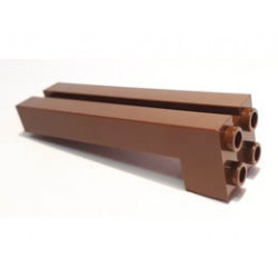 Brick, Modified 2 x 2 x 6 with Groove: {земно оранжев}