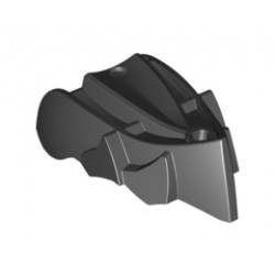 Hero Factory Creature Head, Jaw without Axle Hole: {черен}