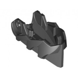 Hero Factory Creature Head, Jaw with Axle Hole: {черен}
