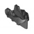 Hero Factory Creature Head, Jaw with Axle Hole: {черен}