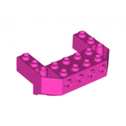 Train Front Sloping Base with 4 Studs: {ярко пурпурен}