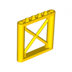 Решетъчна стена 1X6X5 : {ярко жълт}