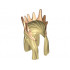 Minifigure, Hair Long with Medium Nougat Spikes and Light Nougat Elf Ears Pattern: {тухлено жълт}