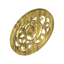 Wheel Wagon Huge (43mm D.) Ornamental: {топло златист}