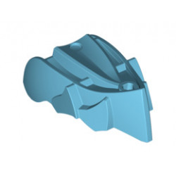 Hero Factory Creature Head, Jaw without Axle Hole: {умерено небесносин}