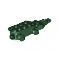 Alligator / Crocodile Body with 4 Lower Teeth : {земно зелен}