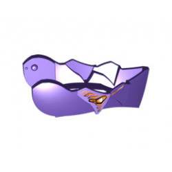 Hero Factory Creature Head, Jaw without Axle Hole with Orange Eyes Pattern: {светло виолетов}
