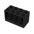 Brick, Modified 2 x 4 x 2 with Holes on Sides: {черен}