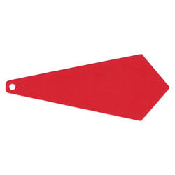 Minifigure, Cape Cloth, Extended, Tie Shaped with Pointed End: {ярко червен}