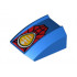 Slope, Curved 2 x 2 Lip with Web and Headlight Pattern: {ярко син}