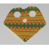 Minifigure, Poncho Half Cloth with Green and Red Mexican Print Pattern: {ярко жълт}