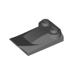 Плочка с извивки 2х3½ : {тъмно каменно сив}